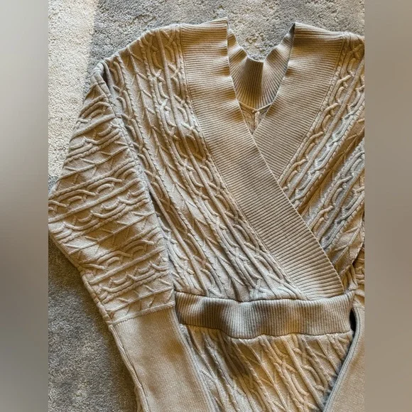 ASOS Design Light Beige Sweater Dress - Picture 4 of 7